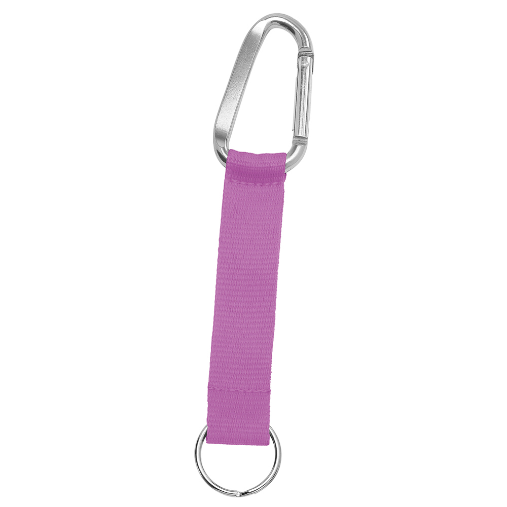 Korte keycord "Duo" - lila/zilver