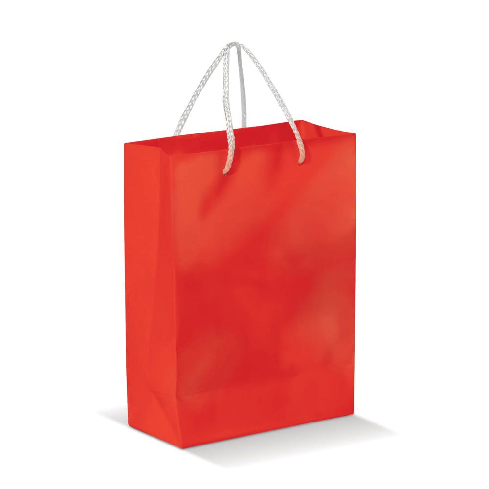 Draagtas papier klein 200g/m2 - Rood