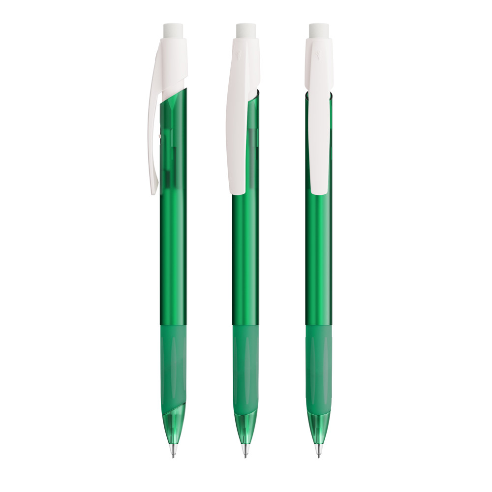 BIC® Media Clic Grip Mechanisch Potlood - Frosted Donkelgroen/Frosted Wit Grafiet