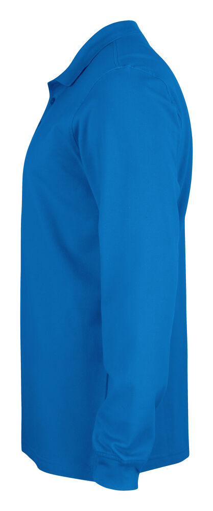 Clique - Basic Polo L/S Junior Kobalt 100