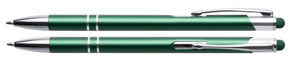 Aluminium touch-stylus balpen Limoges - groen