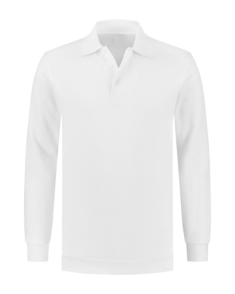 Lemon & Soda Workwear Uni Polosweater - White