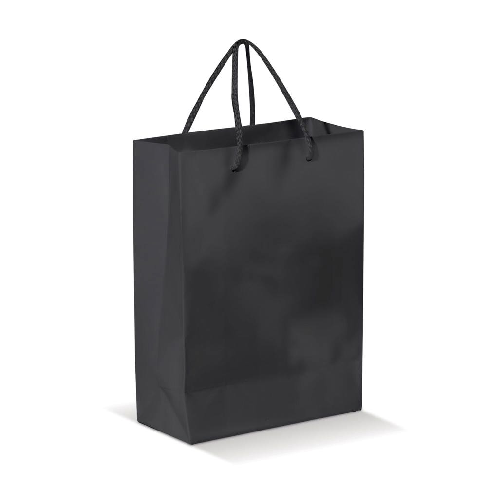 Draagtas papier groot 200g/m2 - Zwart