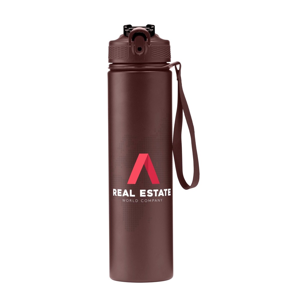 AquaSteel RCS Recycled Water Bottle 750 ml drinkfles - bordeaux (± PMS 4103C)