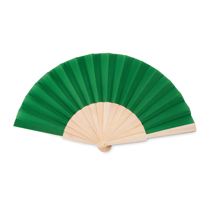 FANNY WOOD - Waaier hout/polyester - groen
