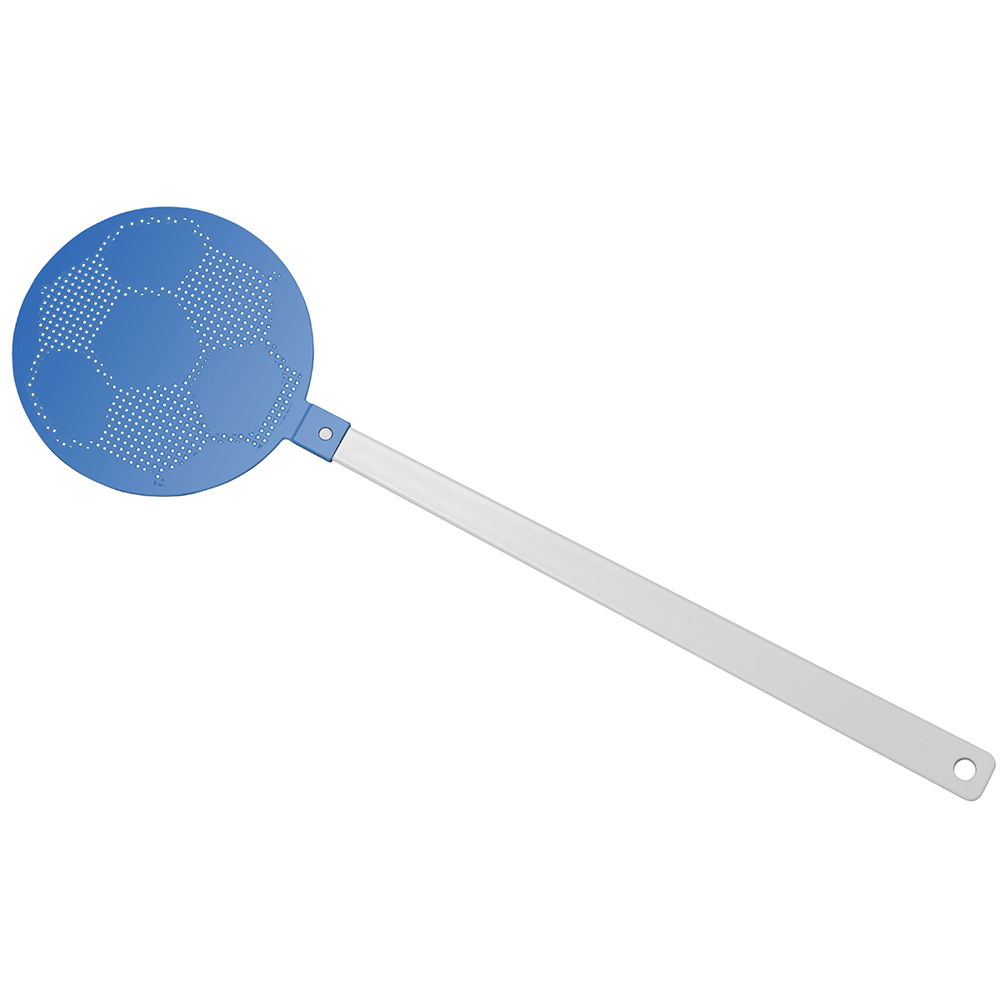 Vliegenmepper "voetbal" - Wit/blauw