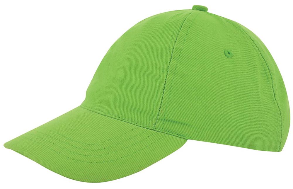 Nilton's Kinder Brushed Promo Cap, 260 g/m² - Groen (PMS 7488c) / Groen