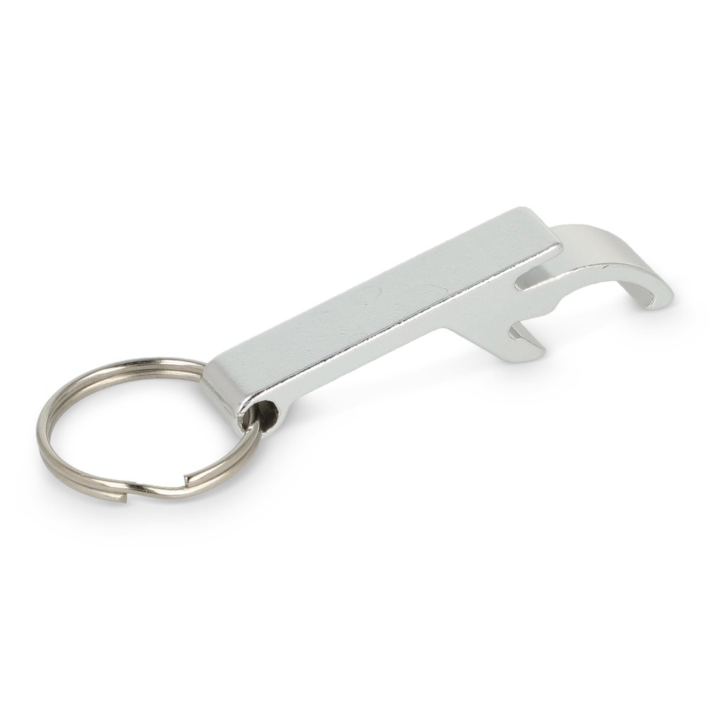 Flesopener sleutelhanger - zilver
