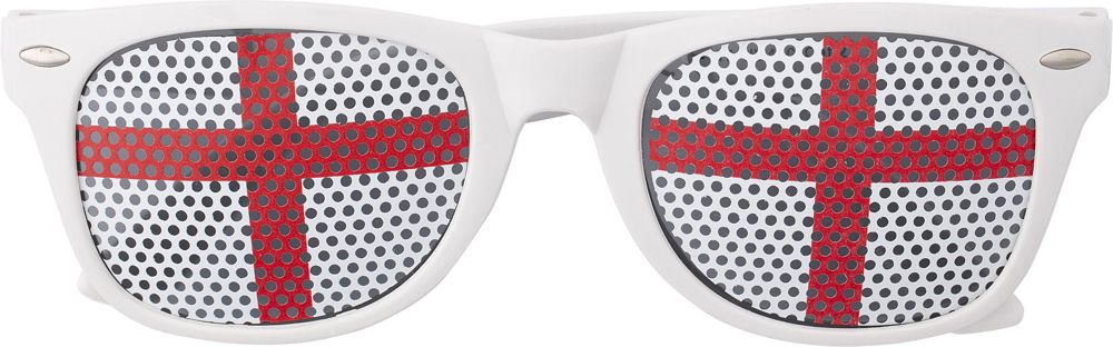 Feestbril Lexi | Landenvlag - Rood/Wit
