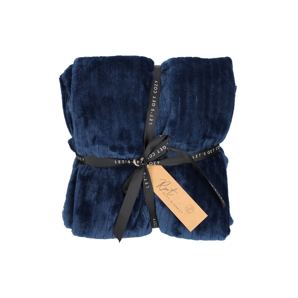 JENS Living Gift Plaid RPET Blauw