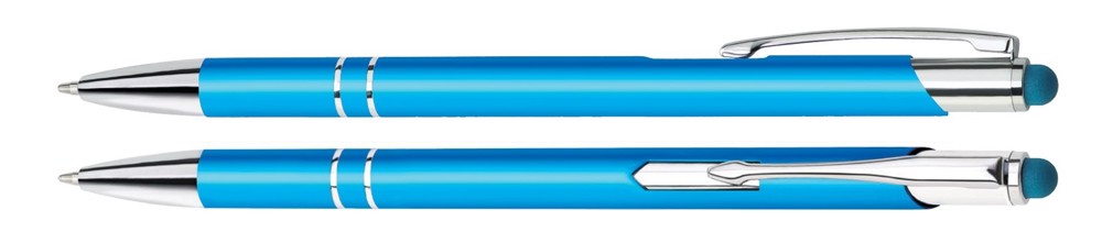Aluminium touch-stylus balpen Limoges - turquoise