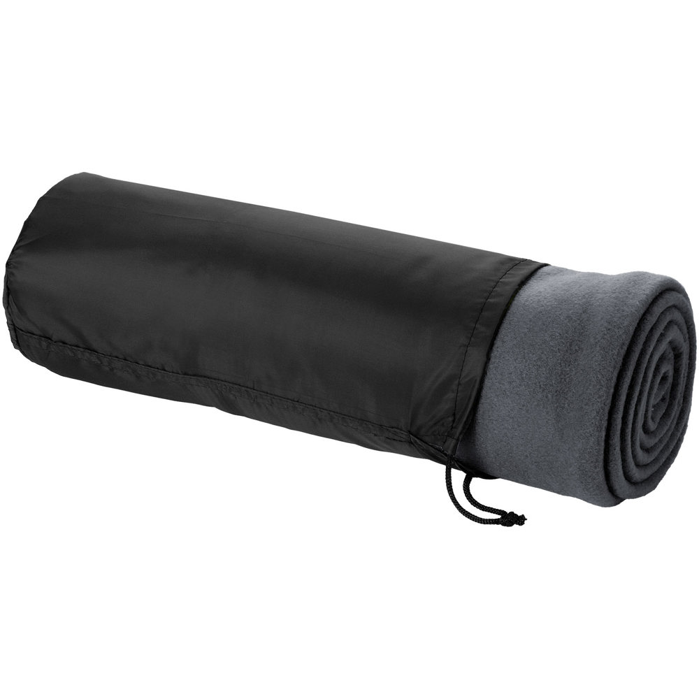 Huggy fleecedeken met hoes 150x120 cm - Antraciet