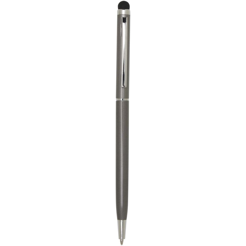 Ore aluminium balpen met stylus (blauwe inkt) - Titanium
