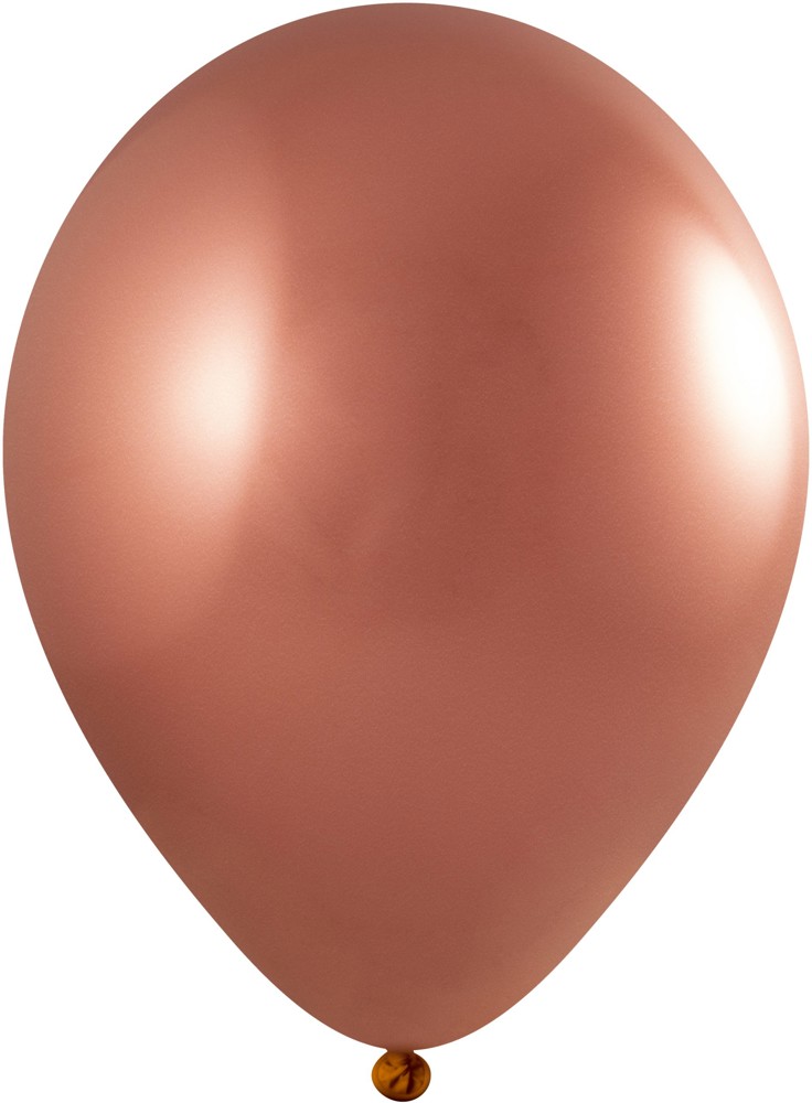 Ballonnen bedrukt Qualityprint Ø 35 cm / omvang 90-100 cm / 12 inch - Koper Chroom (4730)