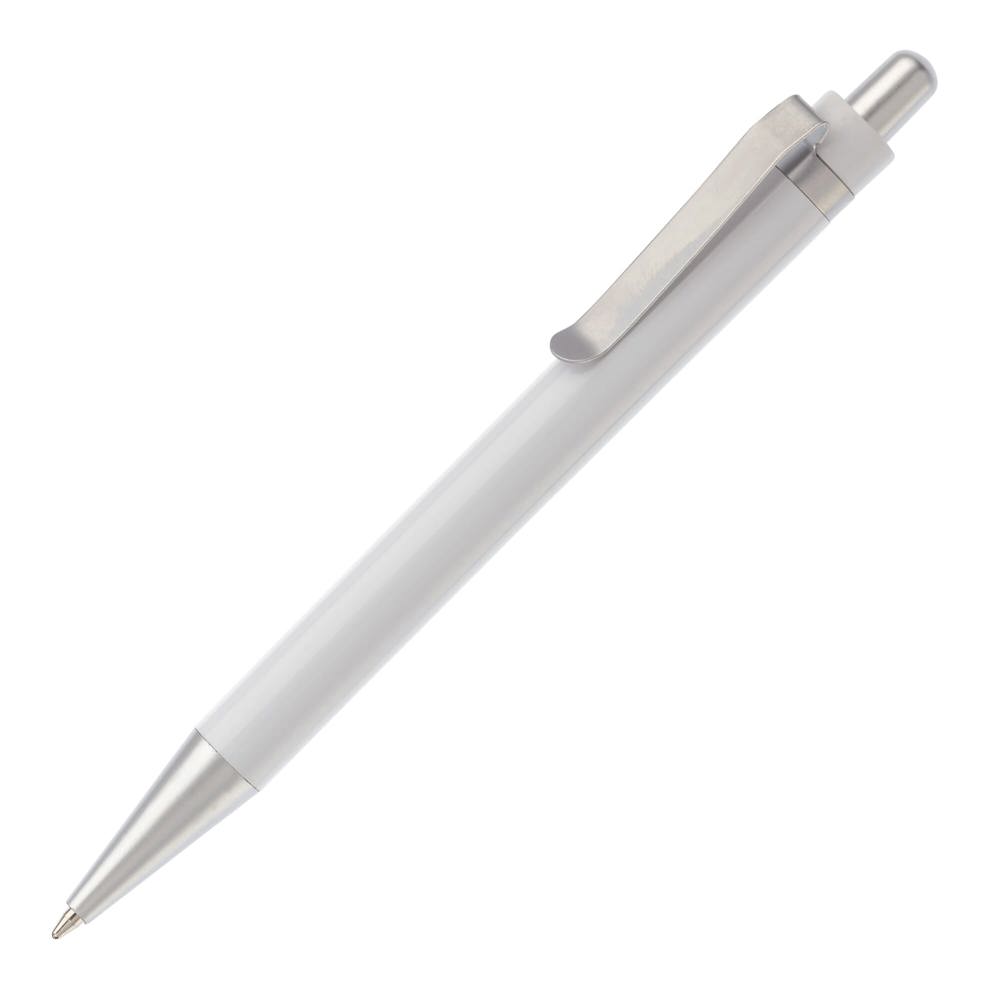 Balpen Antarctica metalen clip - wit