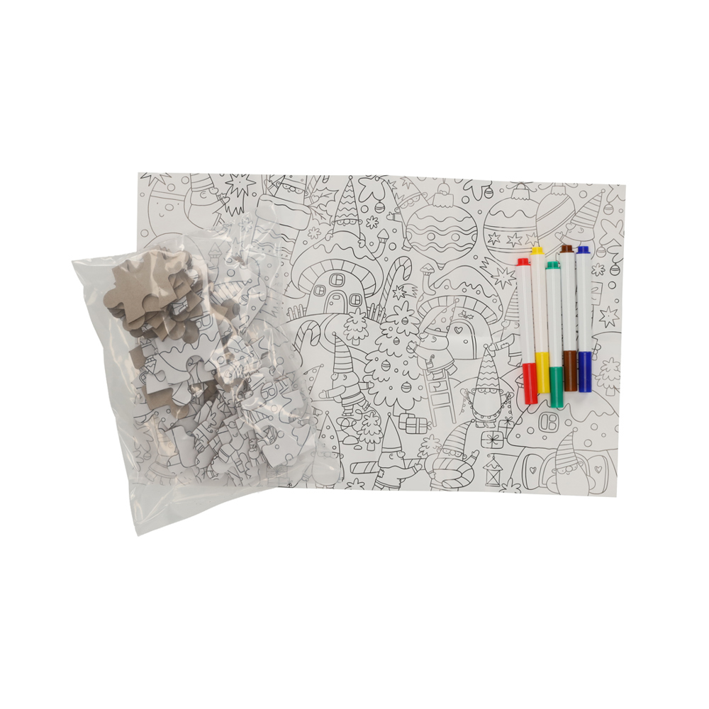 JENS Living Kleurplaat Puzzel Winter