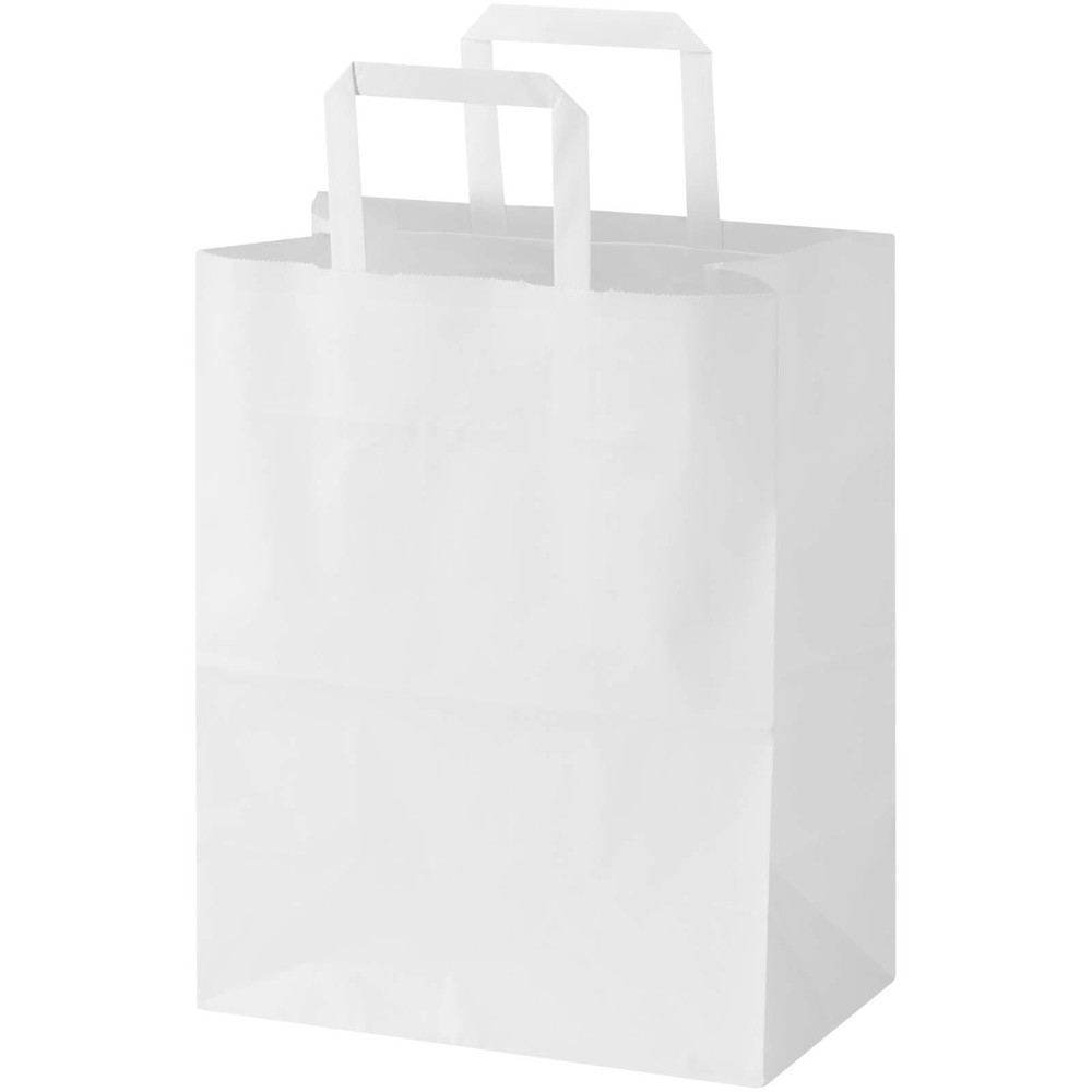Kraft papieren tas 80 g/m² met platte handvatten – 25 x 15 x 32 cm
