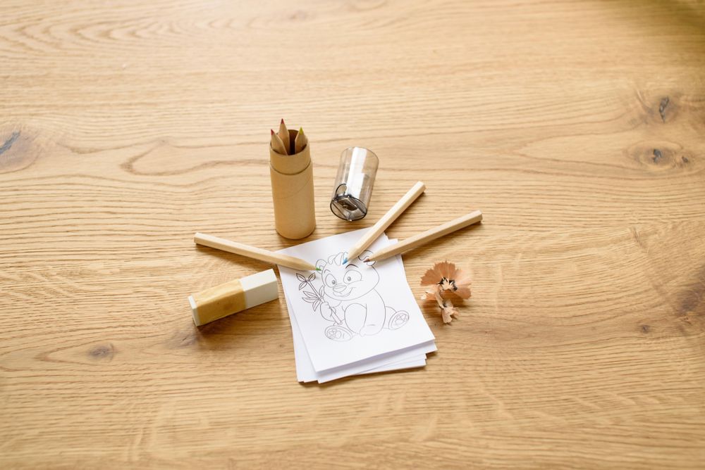 Kleurpotloden set Libbie | Gerecycled karton | 6 stuks