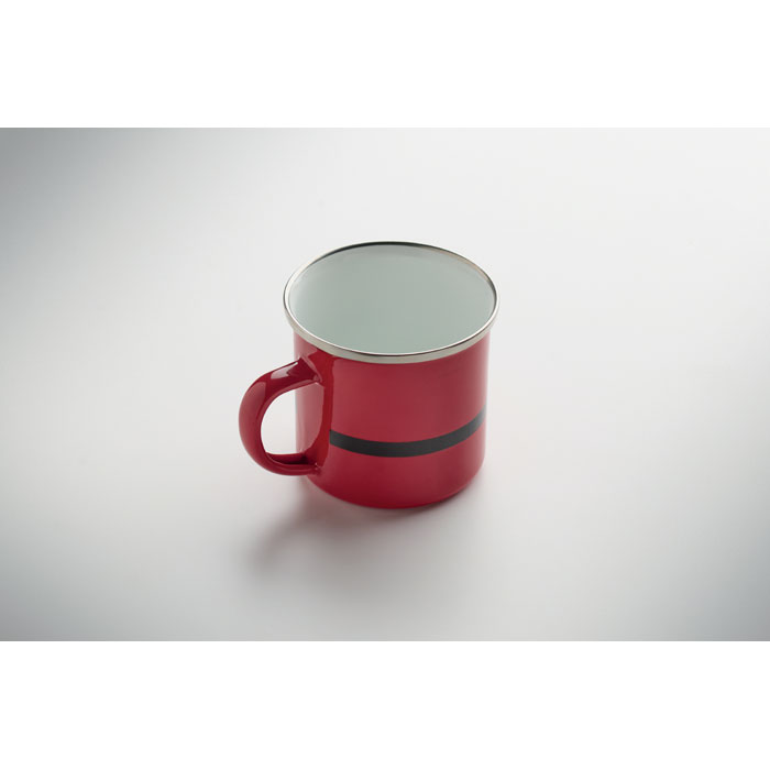 SANTAMEL - Kerstman emaille mok 300ml