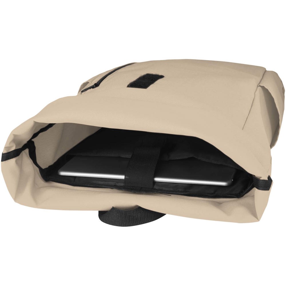 Byron 15,6" rugzak van GRS RPET met opgerolde bovenkant 18 L