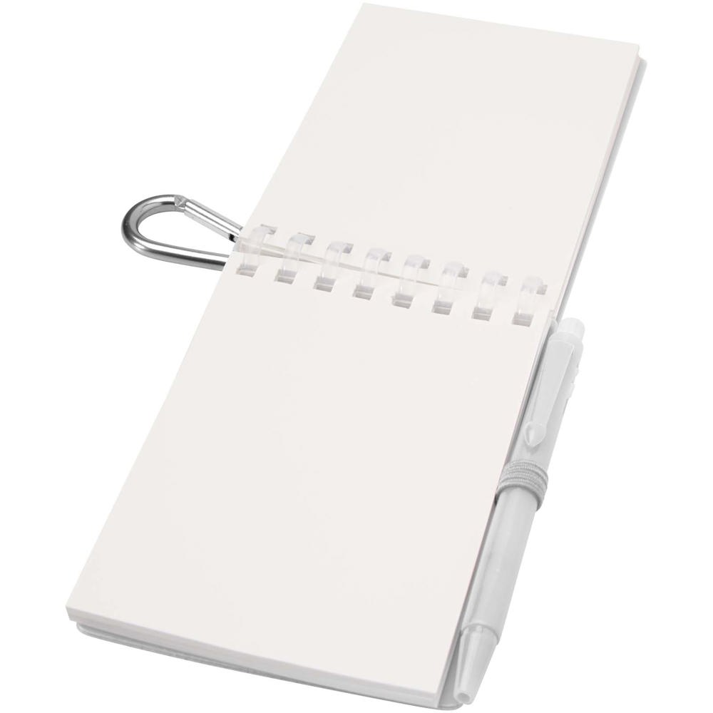 Lig Mini gerecycleerd outdoor notitieboek met zachte kaft en balpen (zwarte inkt)