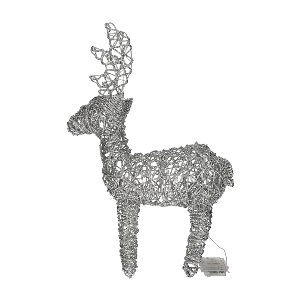 JENS Living LED Rendier Zilver Large
