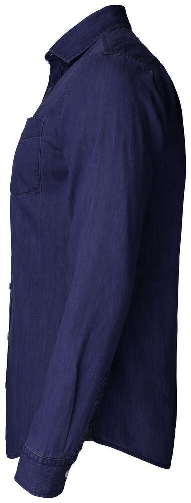 Cutter & Buck - Ellensburg Denim Shirt Heren Donker Indigo 4XL