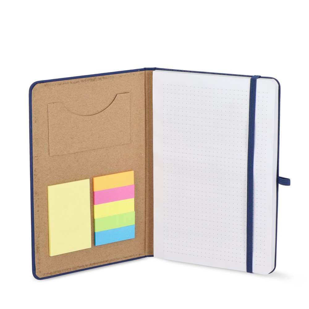 Notitieboek Olmo hardcover PU A5 met sticky notes
