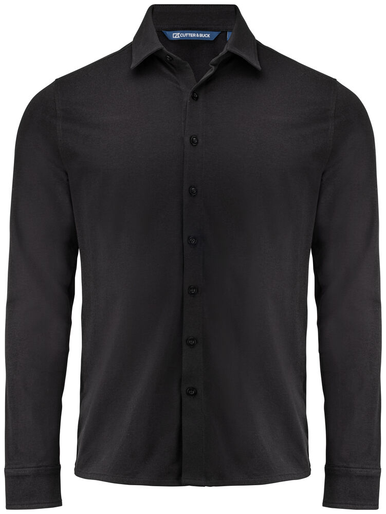 Cutter & Buck - Hedley Stretch Shirt Heren - Zwart