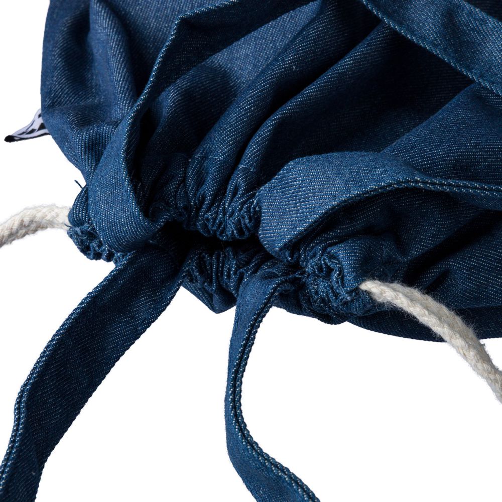 Gerecycled denim trekkoordrugtas Dex