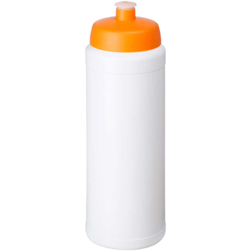 Baseline® Plus grip 750 ml sportfles met sportdeksel - Wit, Oranje