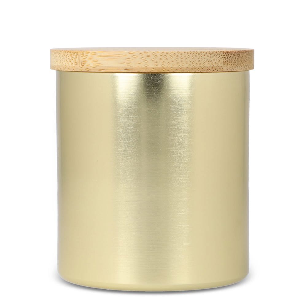 Bhakti plantaardige geurkaars in gerecycled aluminium potje