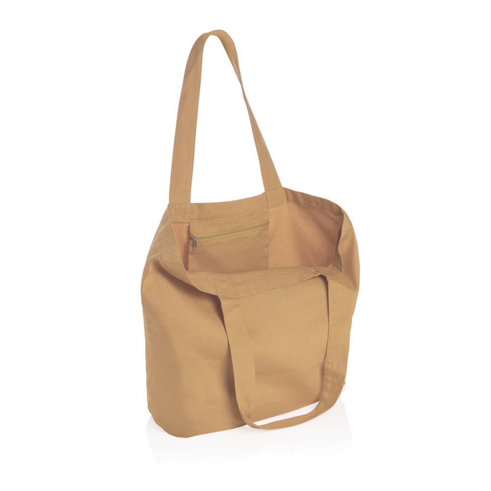 Impact Aware™ re-canvas shopper met vakje 240gsm ongeverfd