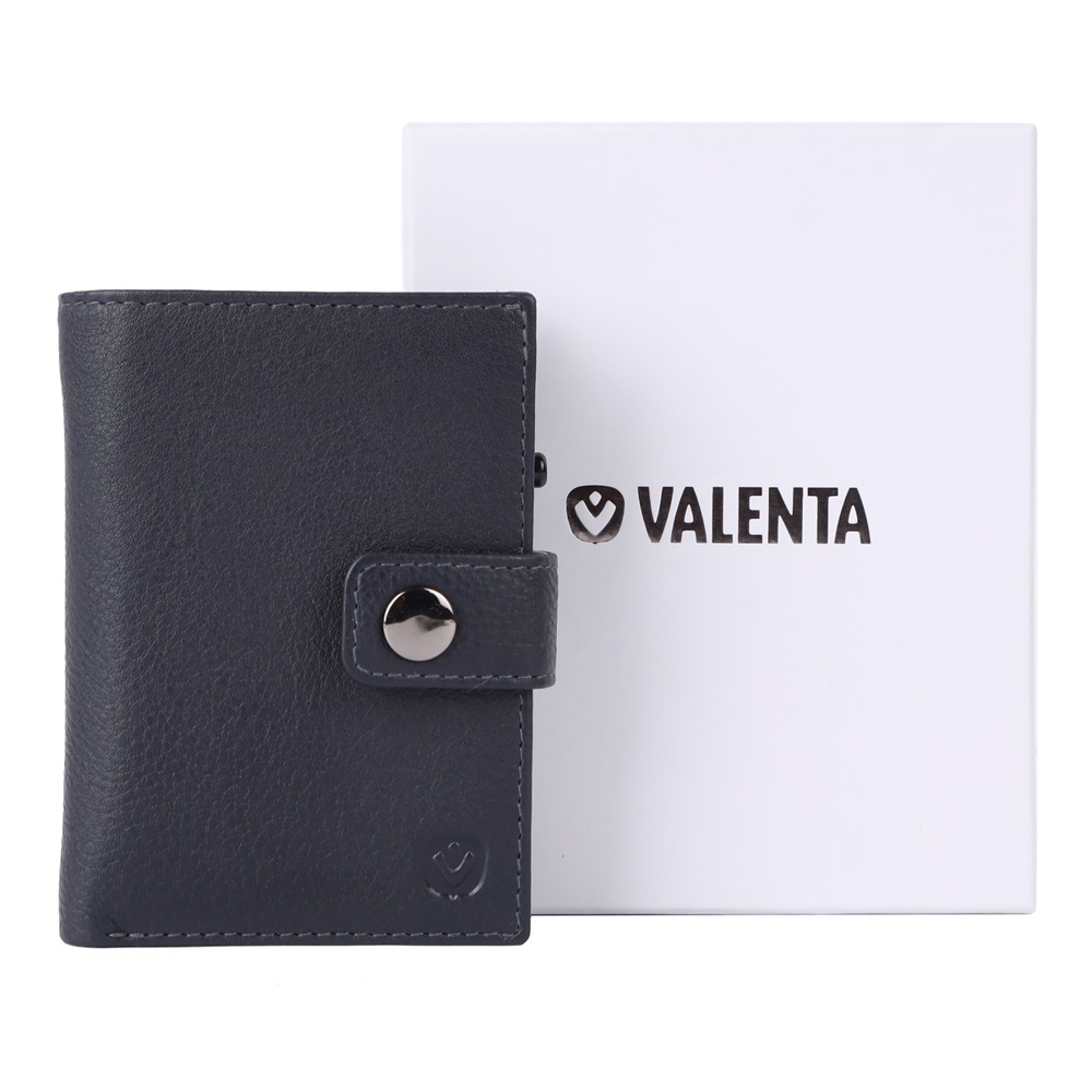 Card Wallet Leather MagSafe Luxe Navy