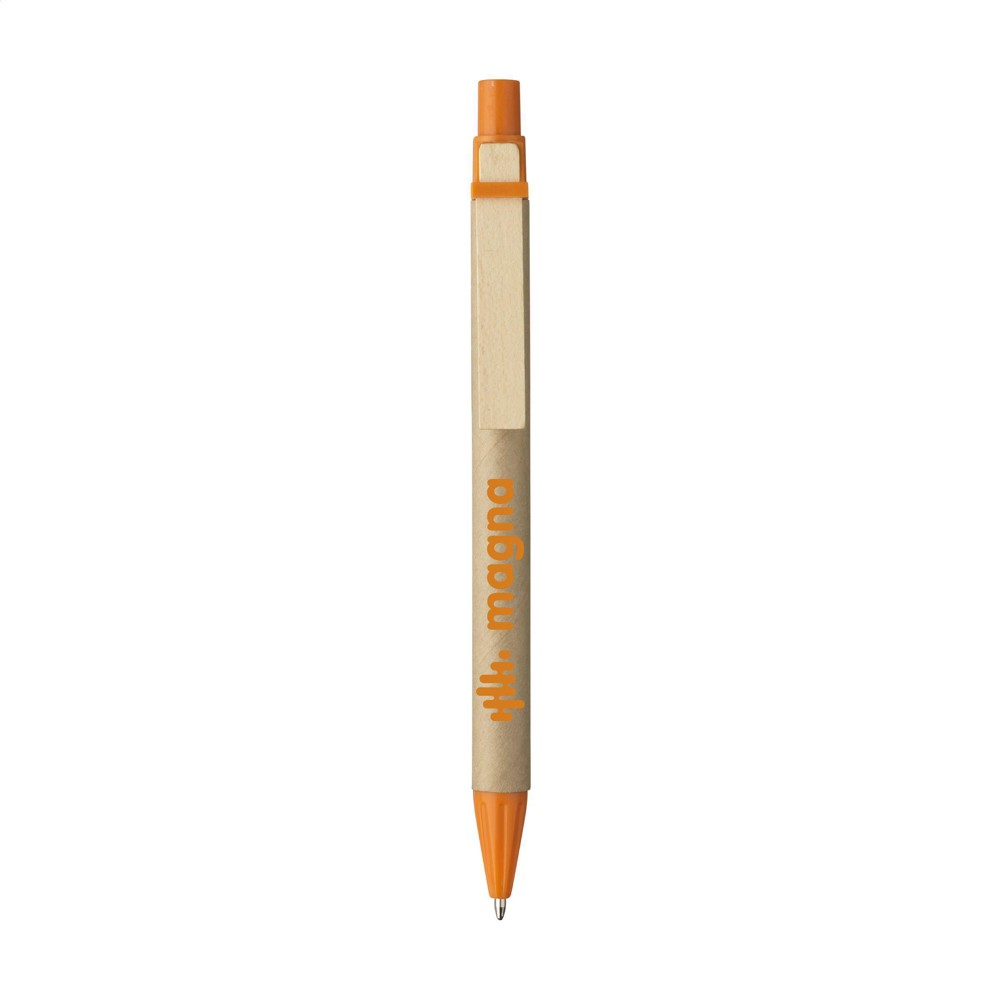 PaperWrite kartonnen pen - oranje (± PMS 1585)