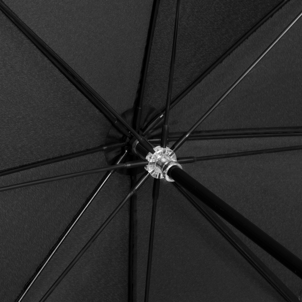 FALCONE - Extreem lichte reisparaplu - Handopening - Windproof - 100 cm - Zwart