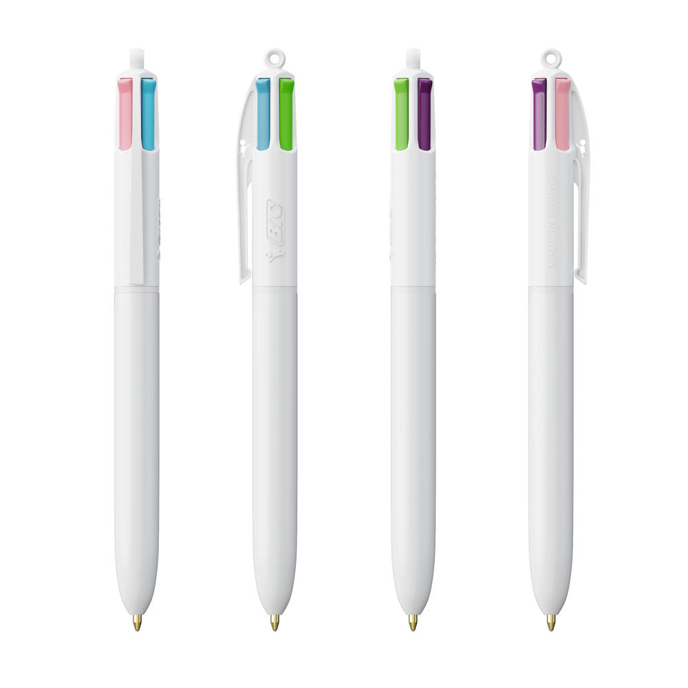BIC® 4 Colours Fashion balpen + Lanyard