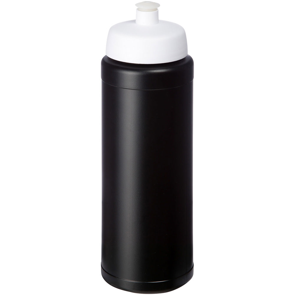Baseline® Plus grip 750 ml sportfles met sportdeksel - Zwart, Wit