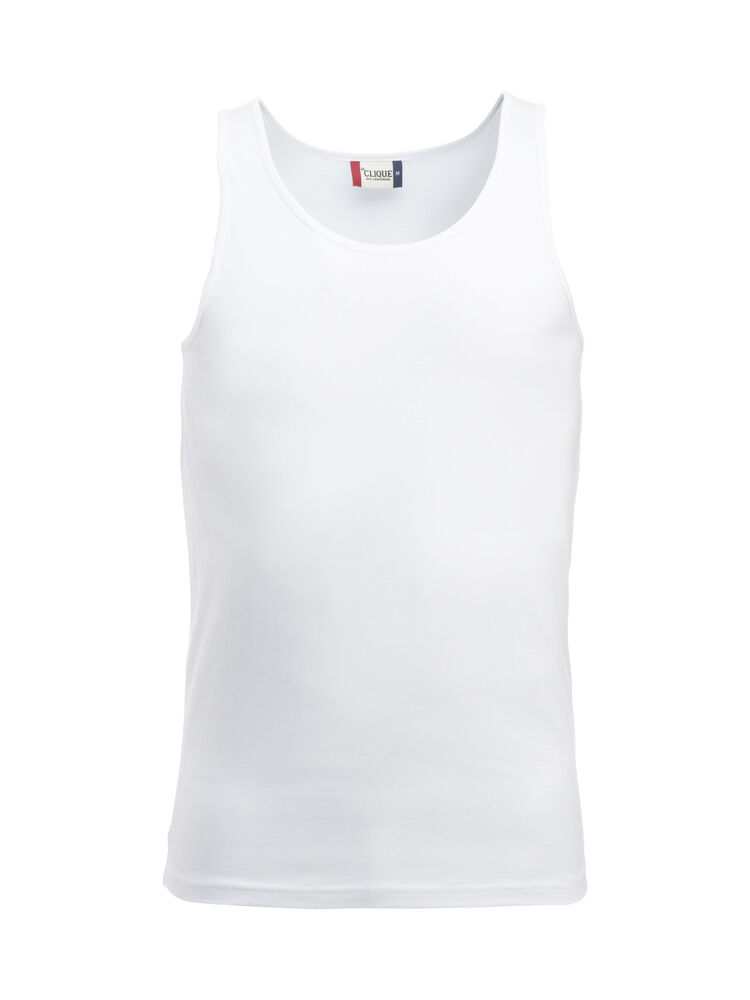 Clique - Classic Tanktop Wit 4XL