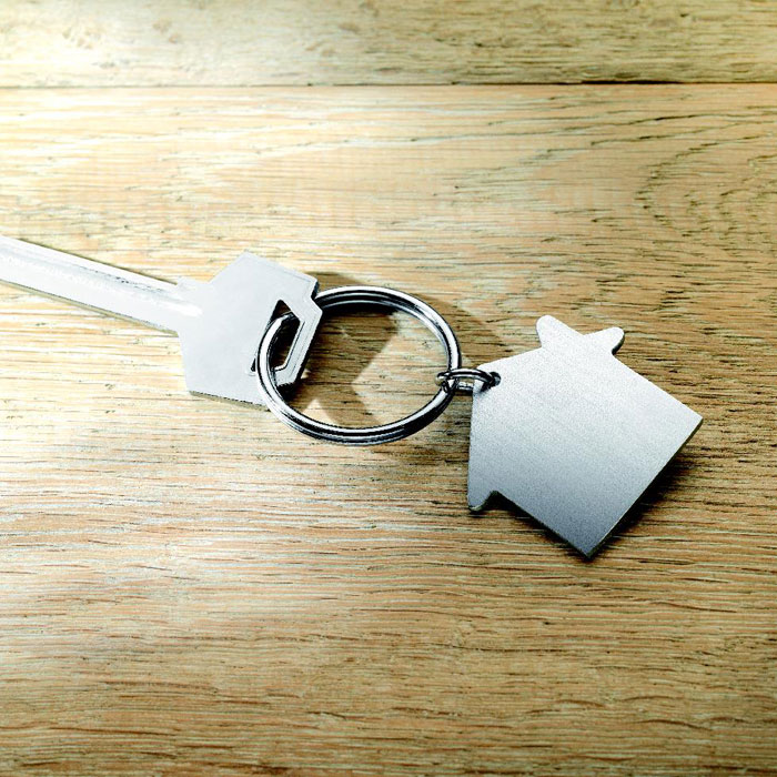 HEIM - Metalen sleutelhanger huis