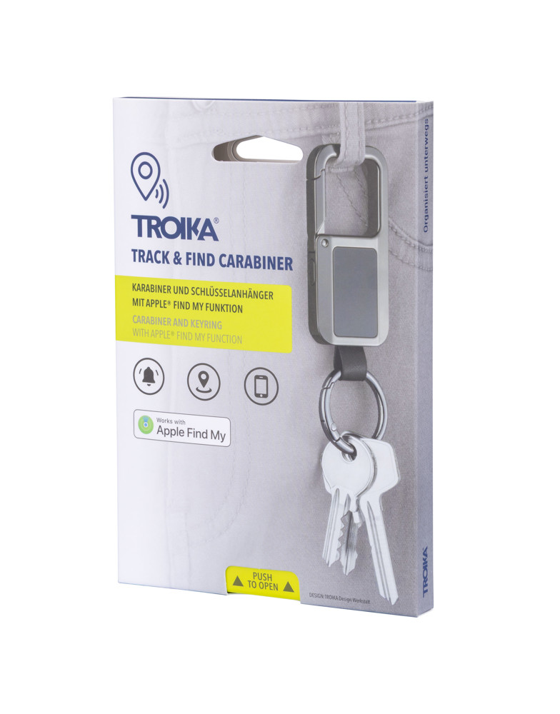 TROIKA Karabijnhaak TRACK & FIND CARABINER