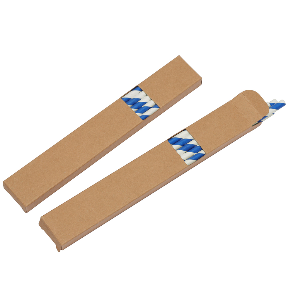 Set rietjes papier - Wit/Blauw