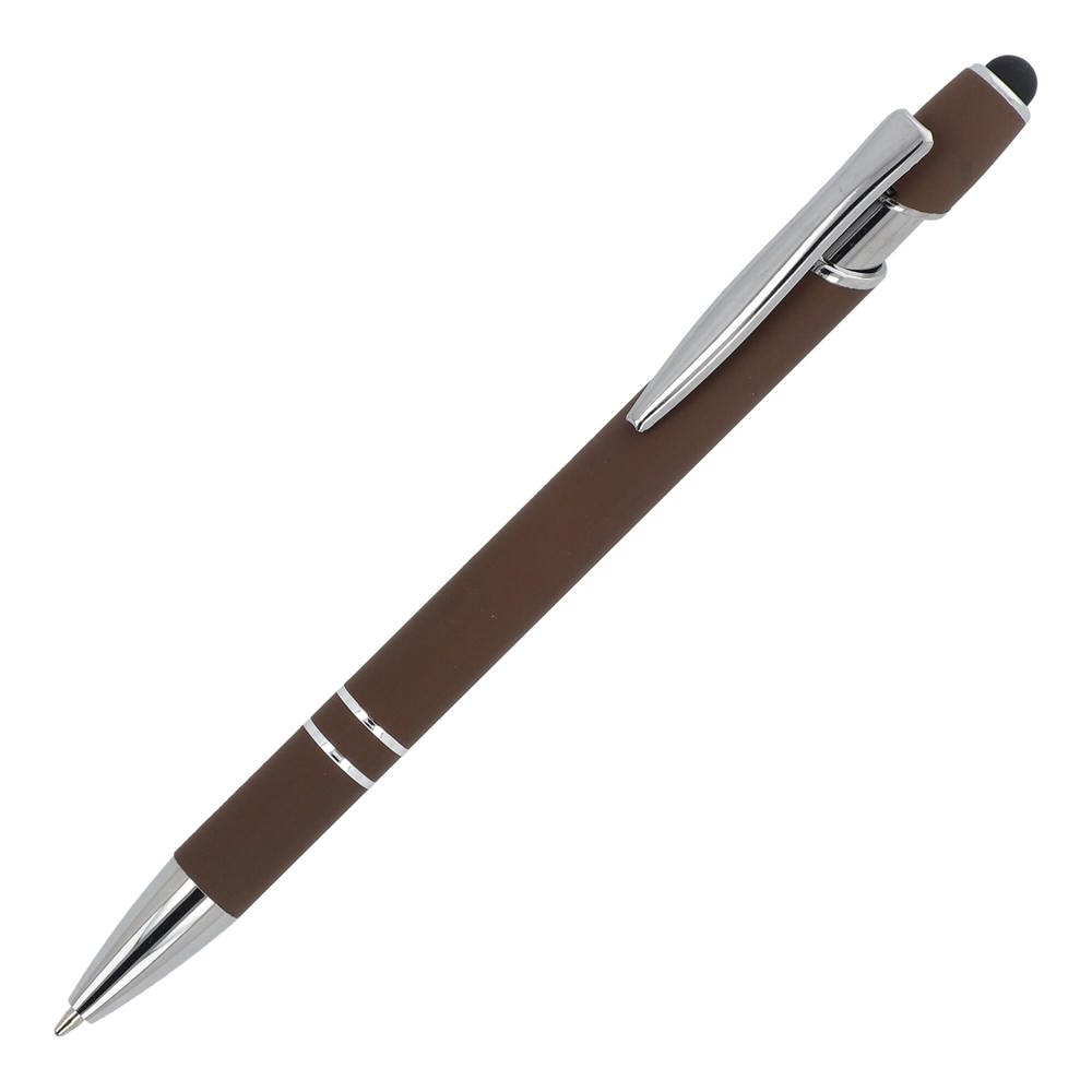 Balpen Paris Metaal soft touch - Donker bruin