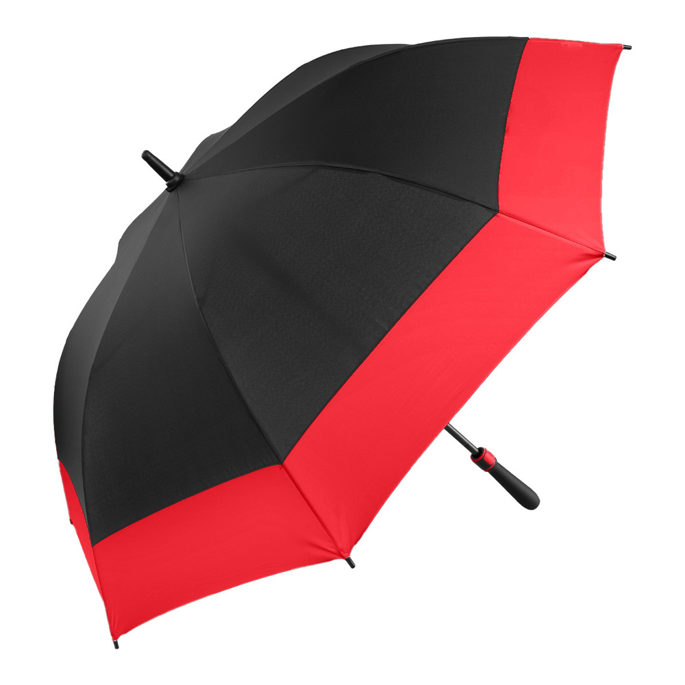 Gastenparasol KALIX - zwart/rood