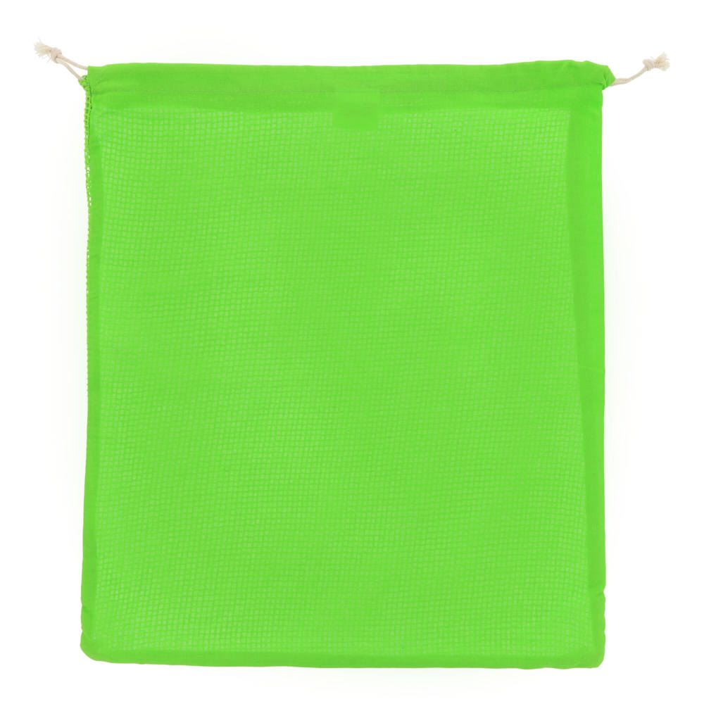 Herbruikbaar groente &amp; fruit zakje OEKO-TEX® katoen 40x45cm - lichtgroen