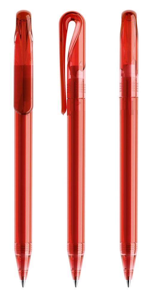 Prodir DS1TTT Transparent - Red transparant