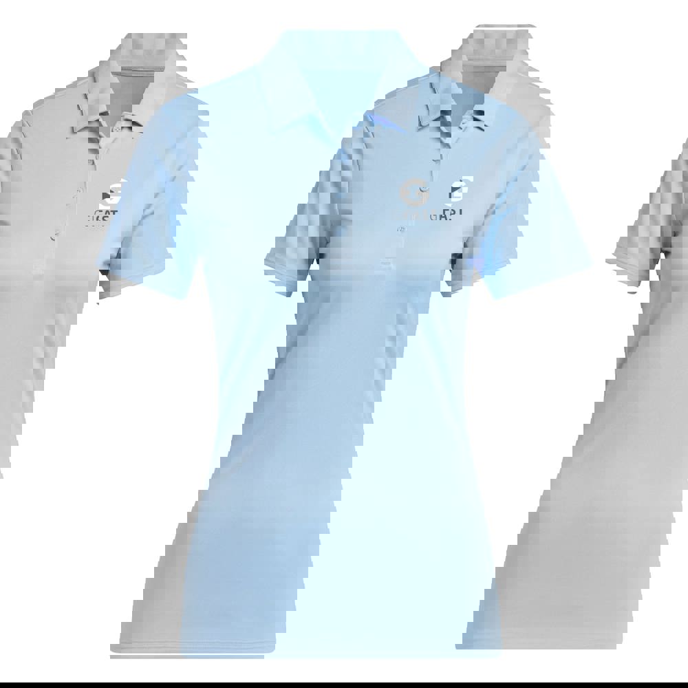 Adidas polo dames - lichtblauw