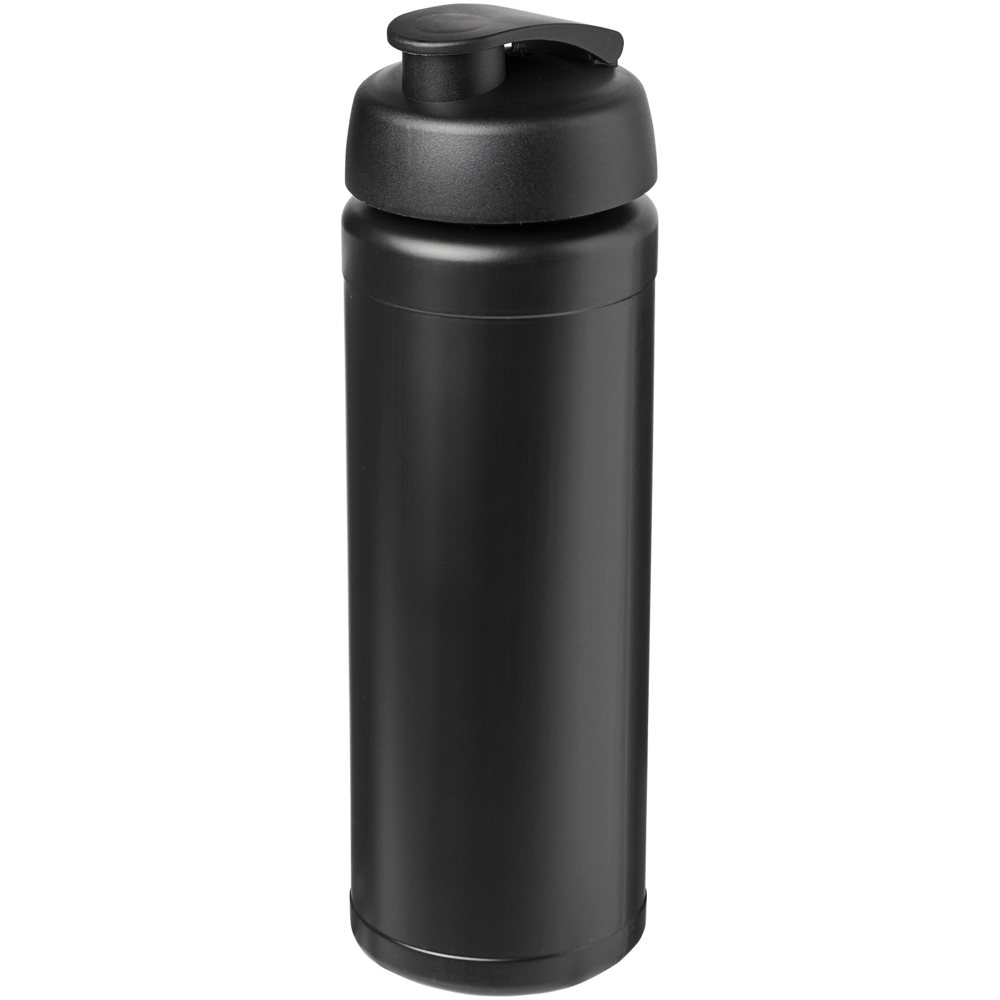 Baseline® Plus grip 750 ml sportfles met flipcapdeksel - Zwart