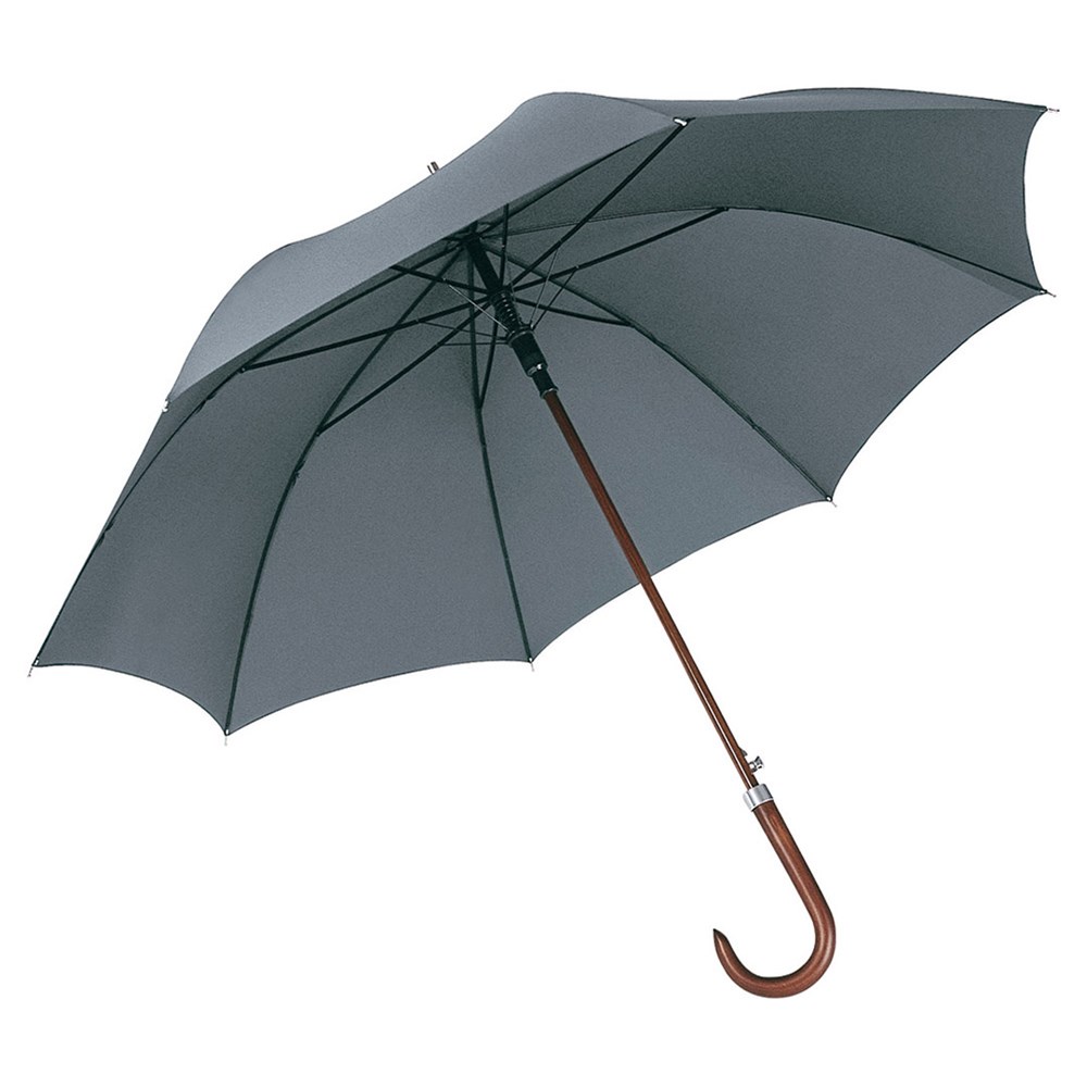 AC houten schacht golfparaplu FARE®-collectie - Grey