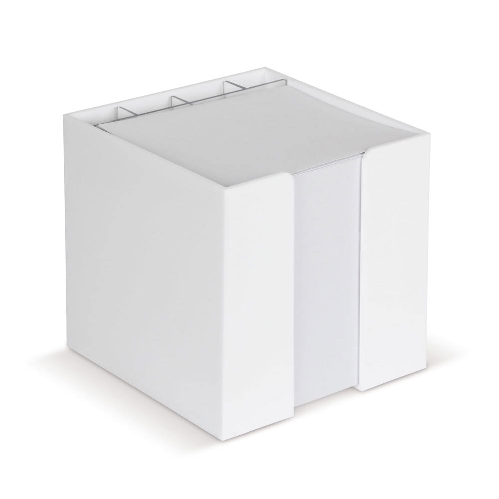 Papierkubus de luxe wit papier 10x10x10cm - wit